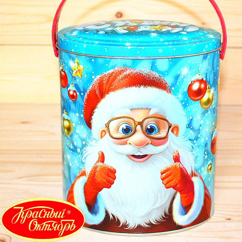 Подарок Красный Октябрь в жестяной упаковке